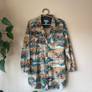 Tasha Polizzi Multicolor Western Print Tunic